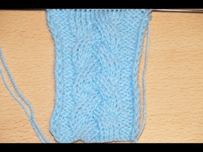 Вязание спицами узора Косы. Схема 11.    Knitting pattern braids. scheme 11