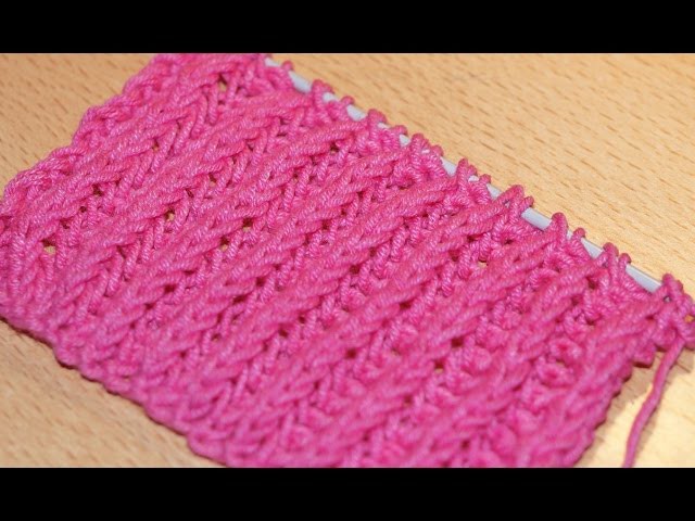 Вязание спицами. Схема вязания английской резинки.  Knitting. The scheme of knitting British gum.