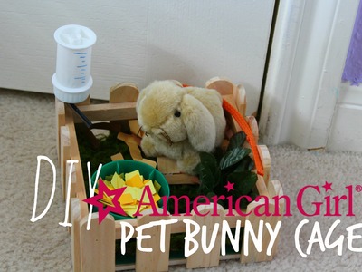 American Girl Doll Pet Bunny Cage Tutorial!
