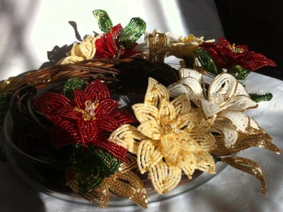 Beaded Poinsettia - Stelle di Natale realizzate con perline