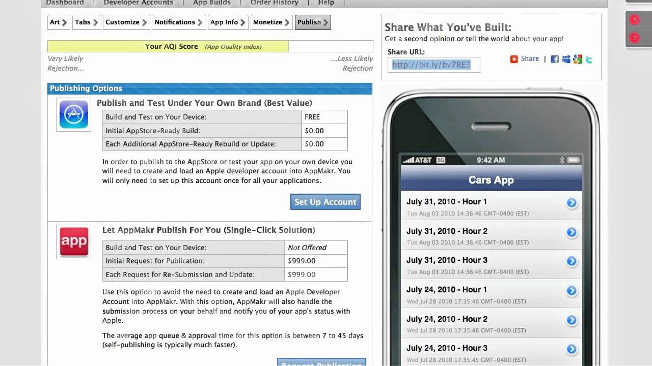 Build Your Own iPhone App for FREE w. AppMakr - How To DIY