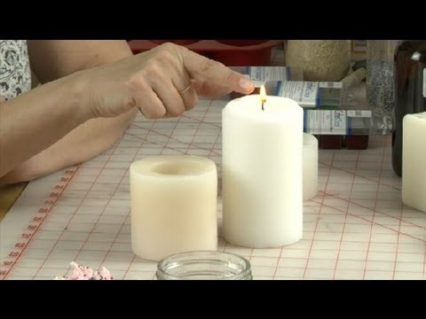 Burning a White Candle : Candle Making & More