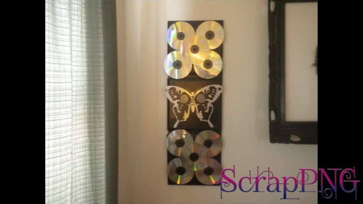 CD Wall Decoration DIY How To Tutorial
