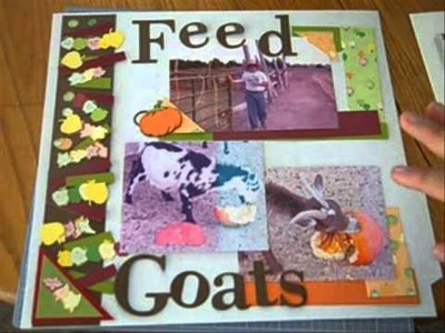 CM #126 - Pumpkin Patch Scrapbook Page - Feed the Goats
