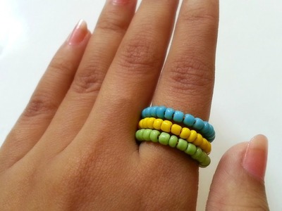 Create a Pretty Wire and Seed Bead Ring - DIY Style - Guidecentral