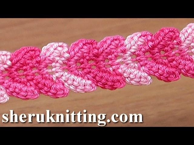 Crochet Braid Lace Ribbon Tutorial 30 Single Crochet Stitches