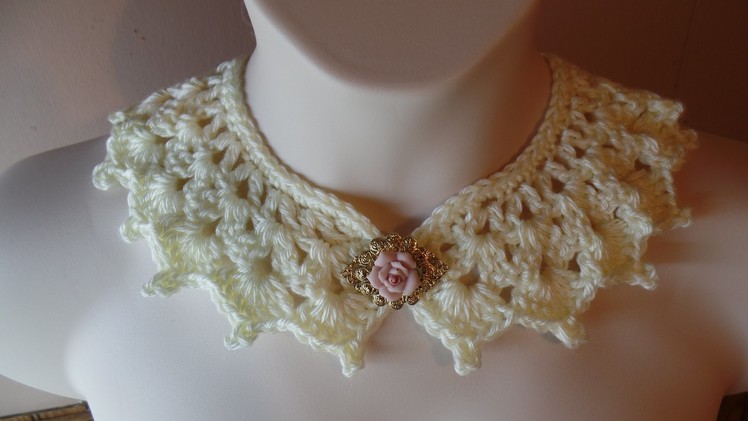 #Crochet Victorian Style Collar Necklace #TUTORIAL