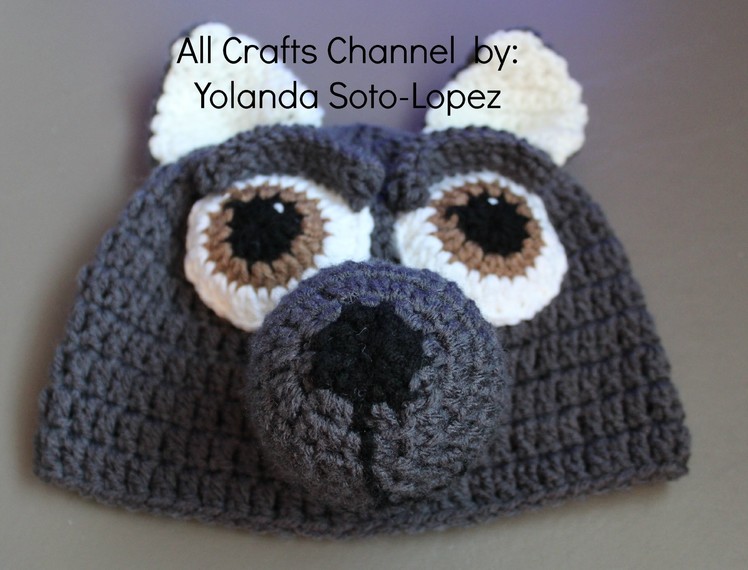 #Crochet wolf beanie -  video three (Final)