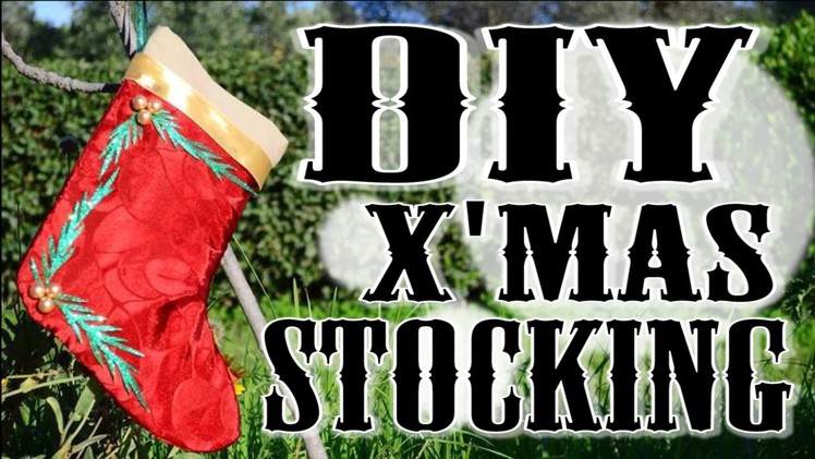 DIY Christmas Stocking (no seams showing)
