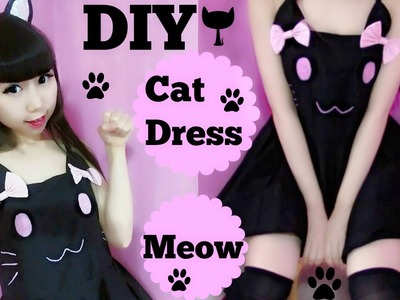 DIY Cutie Cat Summer Dress(Easy) Meow~Meow~