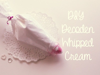 DIY Decoden How-To: Make Your Own Decoden Whipped Cream Tutorial