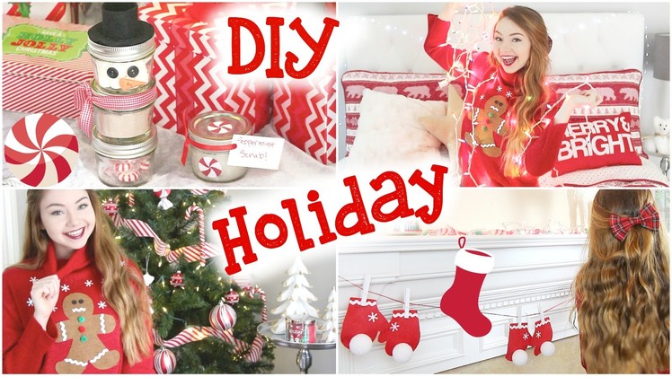 DIY Holiday Room Decorations, Sweater, & Gifts!
