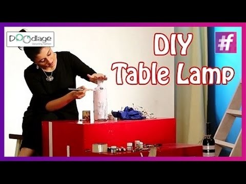 DIY : How To Make Table Lamp From Glass Bottle | Diwali Special