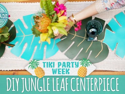 DIY Jungle Leaf Centerpiece - Tiki Party Week - HGTV Handmade