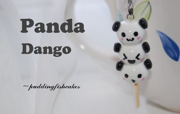 DIY Panda Dango Polymer Clay Charm Tutorial