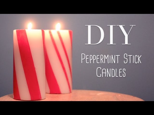 DIY Peppermint Stick Candle
