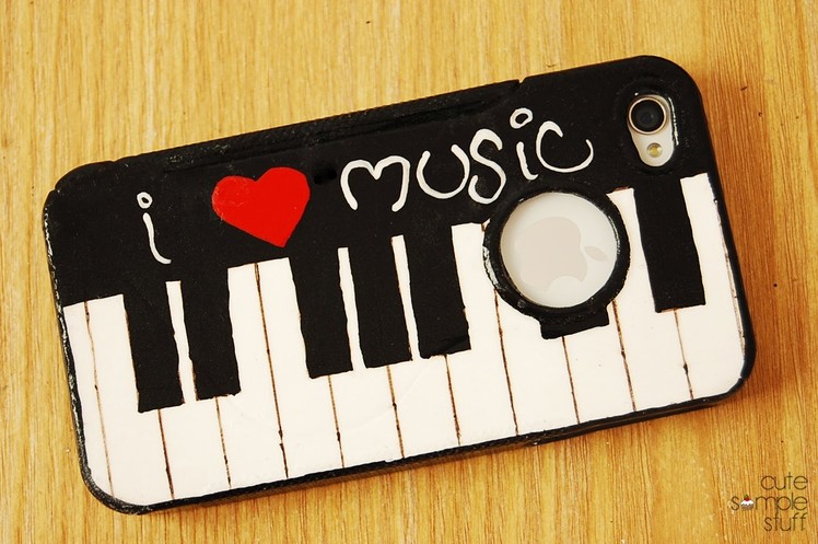 DIY Piano Cell Phone Case