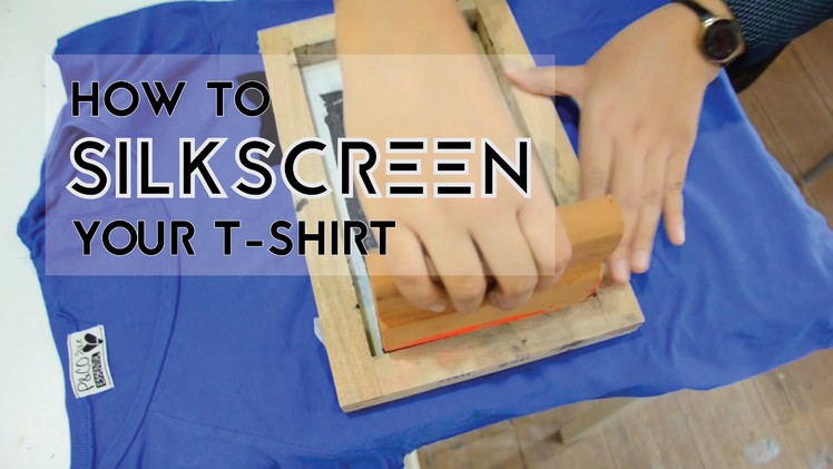 DIY Tutorial: How to Silkscreen Your T-Shirt