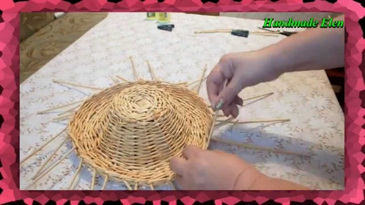 DIY weaving newspapers tutorial how to make a hat