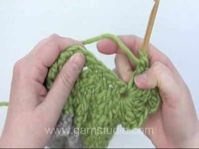 DROPS Crochet Tutorial: How to crochet crown with hair.