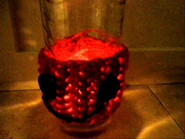 Halloween luminary, pumpkin, how to crochet, votive cover, lamp, candle, light,