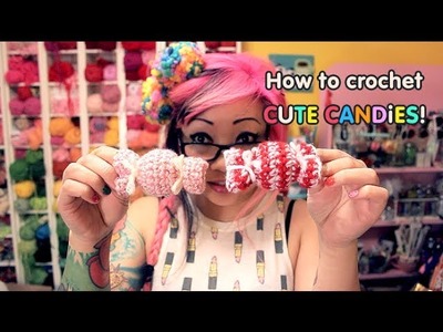How to Crochet a Cute Candy Ornament or Hair Clip!