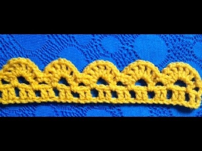 How to Crochet the Edge. Border Stitch Pattern #15 │by ThePatterfamily