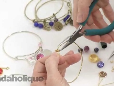 How to Embellish an Expandable Charm Bangle Bracelet