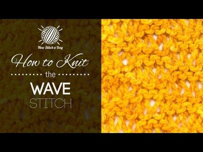 How to Knit the Wave Stitch (Left Handed)