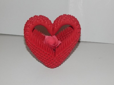 How to make 3d origami Heart model2 part2