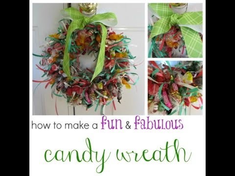 How to make a candy wreath :: kid crafts :: teachmama.com