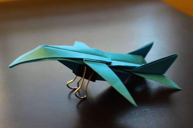 How to Make a F15 Origami Paper Plane: tutorial