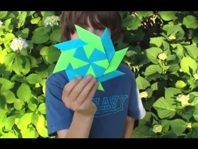 How To Make a Transforming Ninja Star - Origami