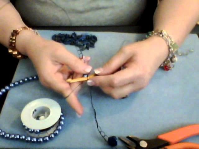 How to Make a Wire Crochet Necklace Part 5