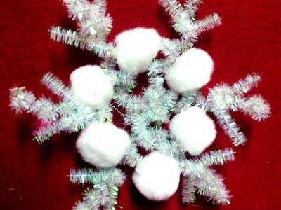 How to make Snowflake Ornaments Christmas Craft Easy & Quick Tutorial