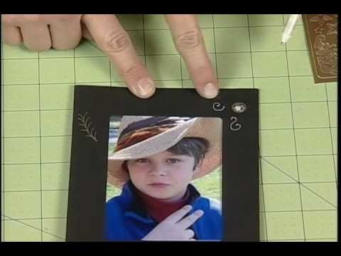 Kids Costume Party Crafts - Decorating Photo Mats and Making Cards