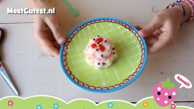 Kracie Popin' Cookin Happy Kitchen Birthday Cake DIY candy tutorial how to MostCutest.nl