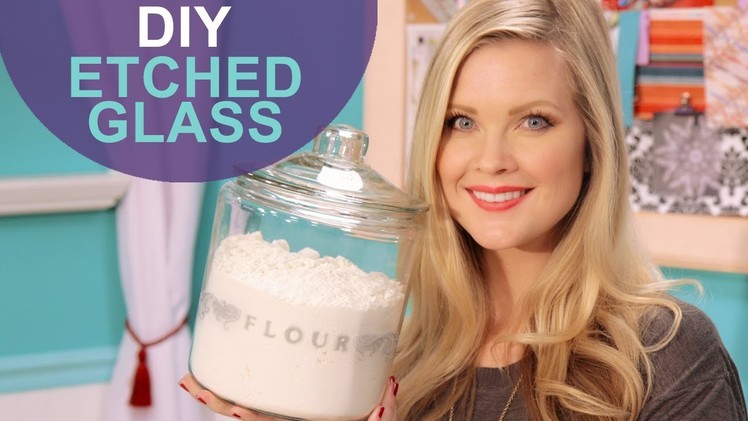 Martha Stewart Inspired Etched Glass Jars: The DIY Challenge on The Mom's View