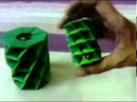 (NAVEED) Origami Twisted Tower Big And Small In Size