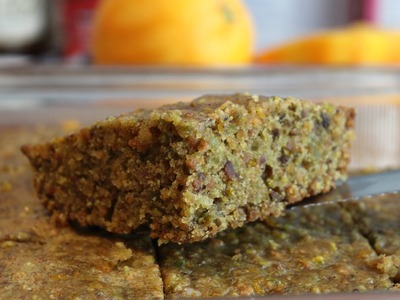 Orange Pistachio Greenies - Brownies Recipe with Pistachio & Orange