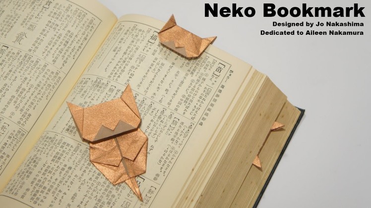 Origami Neko Bookmark (Jo Nakashima) [multi-language]