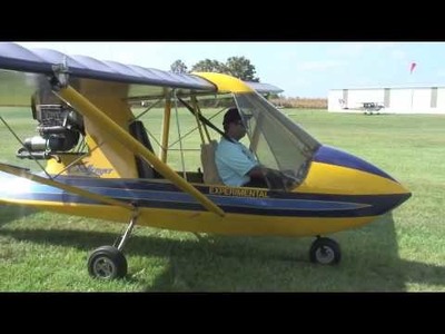 Quad City Challenger II Light Sports Aircraft Flying Columbus OHIO