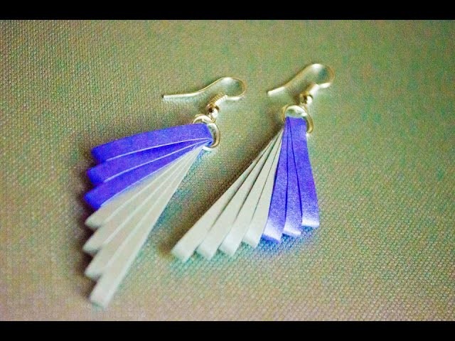 Quilling paper earrings latest design   quilling paper Earrings Making Tutorial