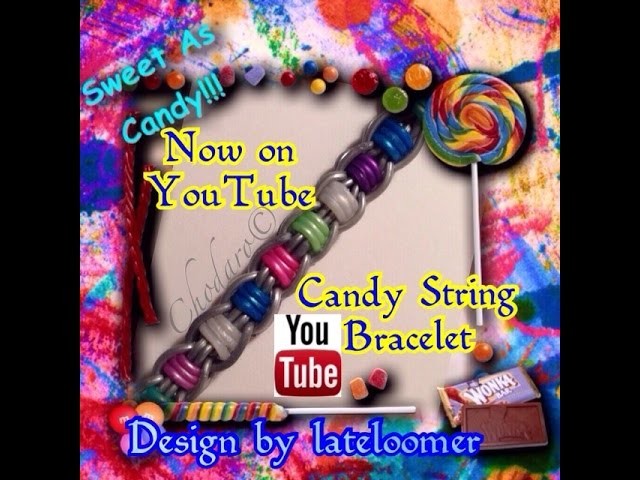 Rainbow Loom Candy String Bracelet