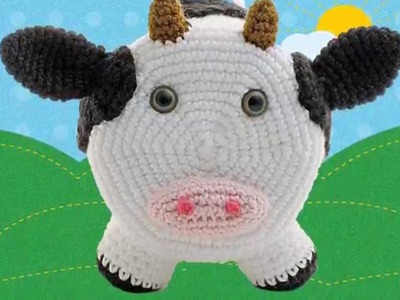 Simon Cow ~ Amigurumi Crocheted Toilet Paper Cover