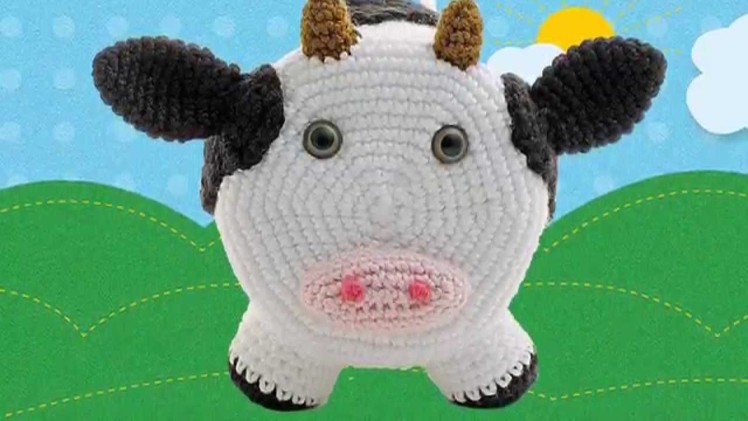 Simon Cow ~ Amigurumi Crocheted Toilet Paper Cover