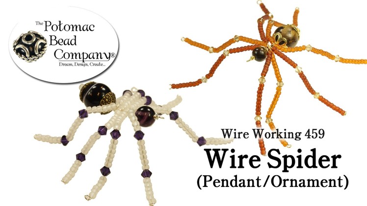 Wire Working 459 - Wire Spider Pendant or Ornament