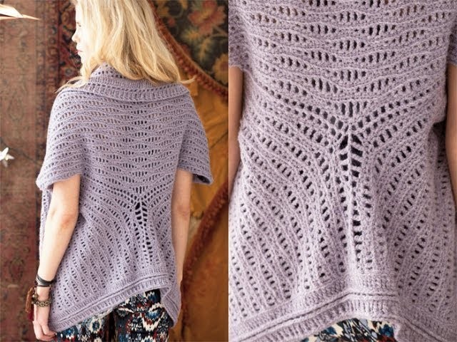 #36 Cardi Shawl, Vogue Knitting Crochet 2012