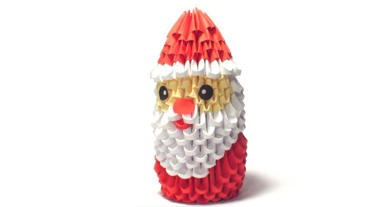 3D origami small Santa