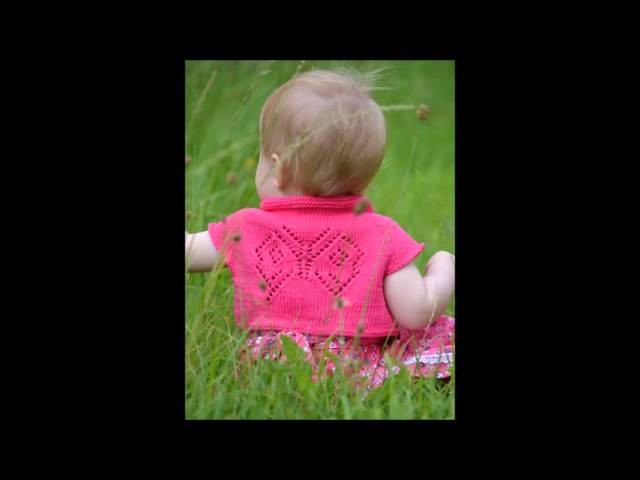 Baby Girl Knitting Pattern - Papillon Bolero - Presentation